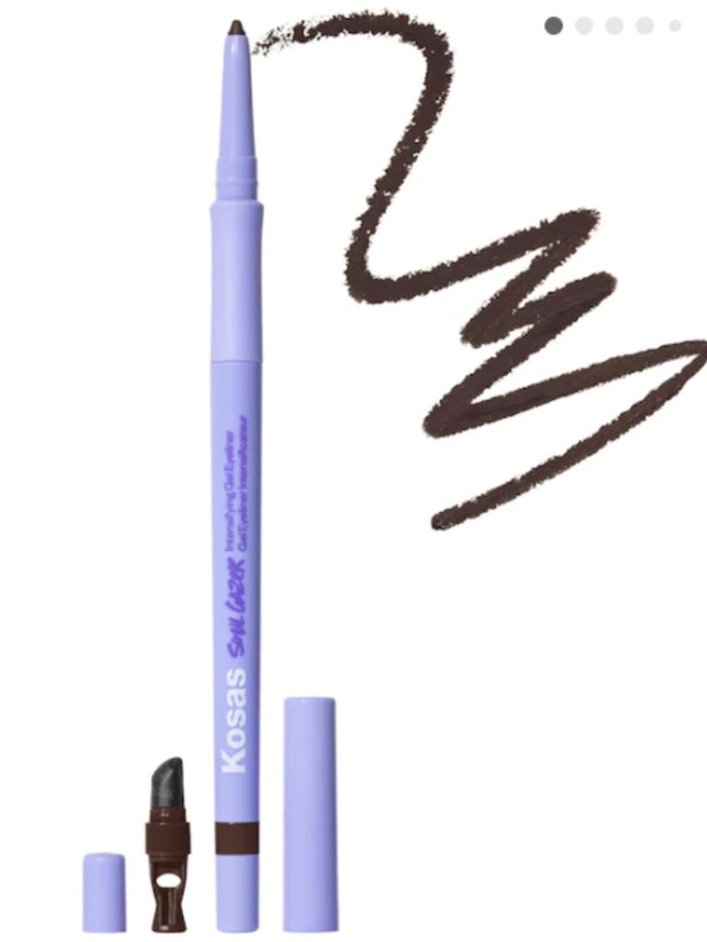Kosas Soulgazer Intensifying Waterproof Gel Eyeliner | Allure (dark brown matte)